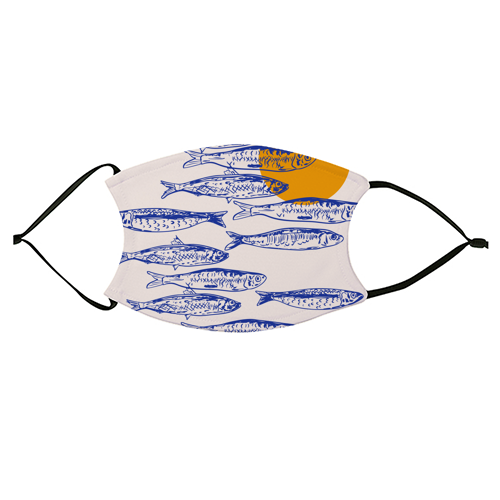 Sardines Sunset - face cover mask by EZbie