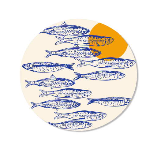 Sardines Sunset - Magnet by EZbie