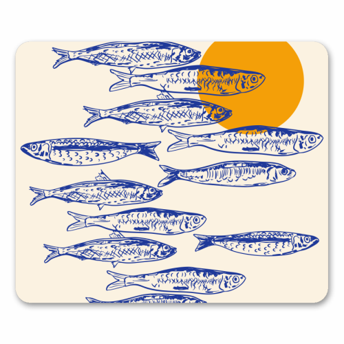 Sardines Sunset - mouse mat by EZbie