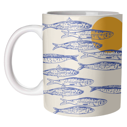 Sardines Sunset - unique mug by EZbie