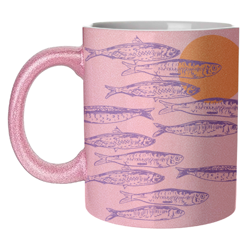 Sardines Sunset - unique mug by EZbie