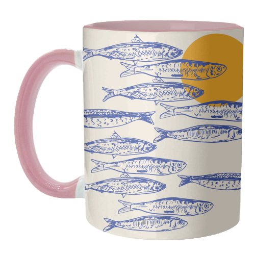Sardines Sunset - unique mug by EZbie