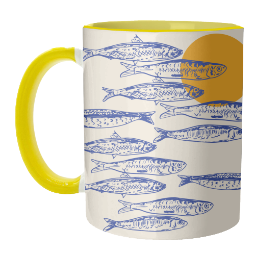 Sardines Sunset - unique mug by EZbie