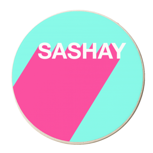 Sashay - personalised beer coaster by Adam Regester