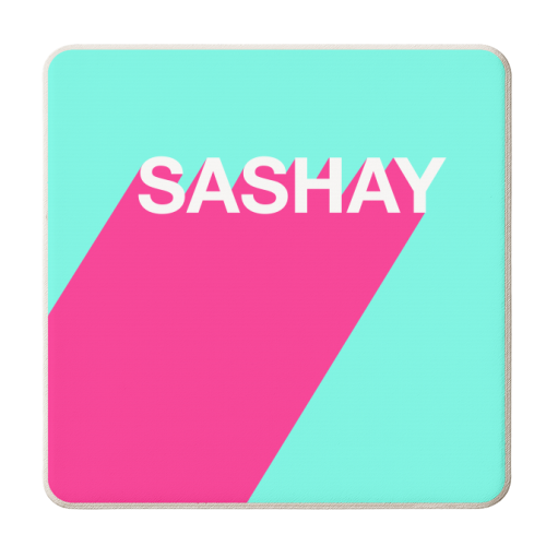Sashay - personalised beer coaster by Adam Regester