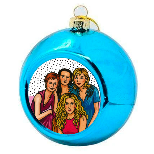 SATC Girls - colourful christmas bauble by Ms Doodle