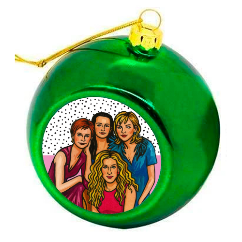 SATC Girls - colourful christmas bauble by Ms Doodle