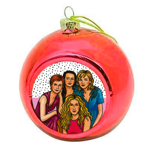 SATC Girls - colourful christmas bauble by Ms Doodle