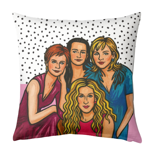 SATC Girls - designed cushion by Ms Doodle