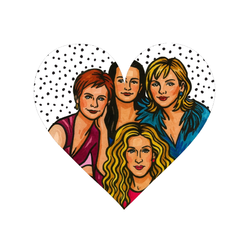 SATC Girls - Magnet by Ms Doodle