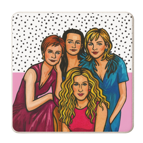 SATC Girls - personalised beer coaster by Ms Doodle