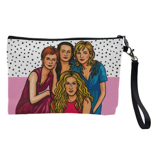 SATC Girls - pretty makeup bag by Ms Doodle