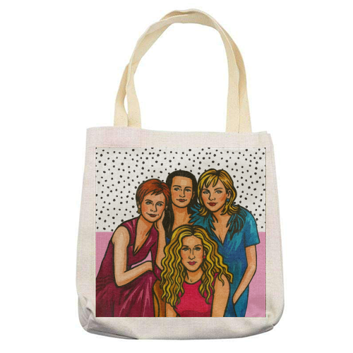 SATC Girls - printed canvas tote bag by Ms Doodle