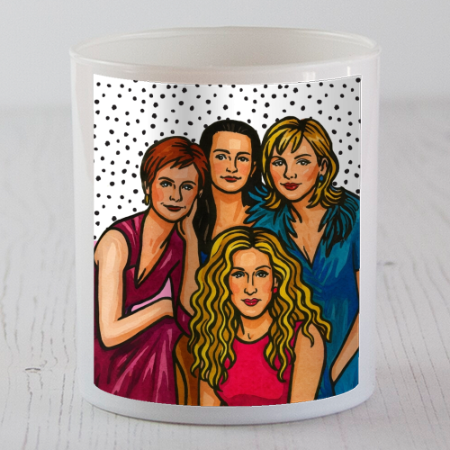 SATC Girls - scented candle by Ms Doodle