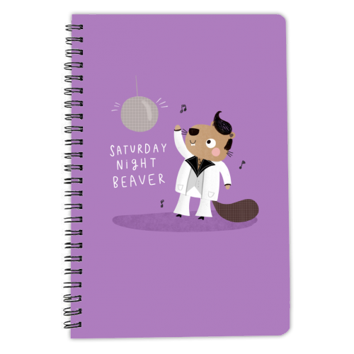 Saturday Night Beaver! - personalised A4, A5, A6 notebook by Jessica Moorhouse