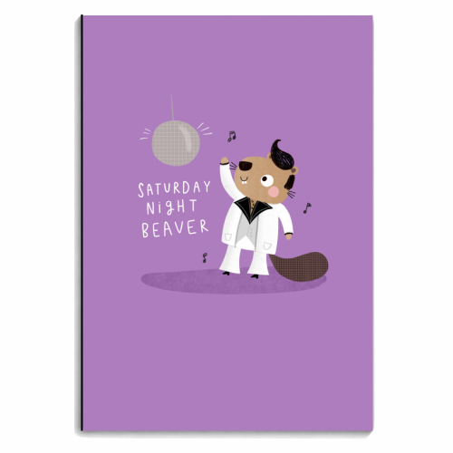 Saturday Night Beaver! - personalised A4, A5, A6 notebook by Jessica Moorhouse