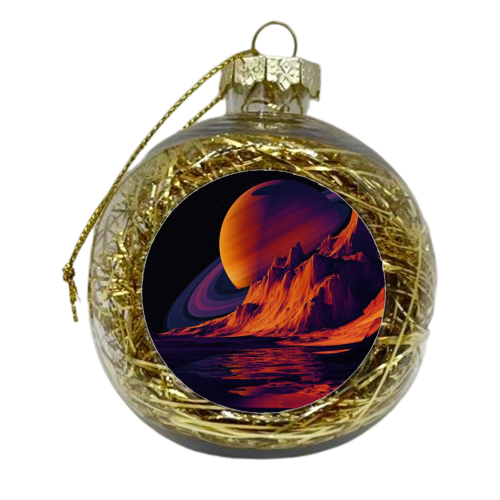 Saturn Seen From Mars - xmas bauble by taudalpoi