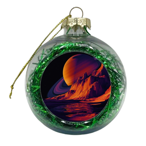 Saturn Seen From Mars - xmas bauble by taudalpoi