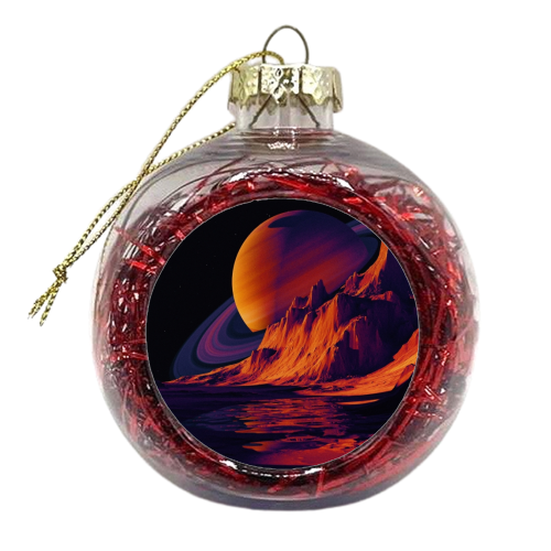 Saturn Seen From Mars - xmas bauble by taudalpoi
