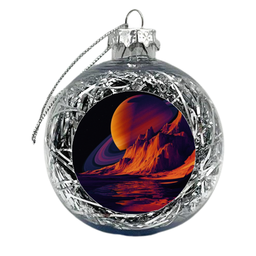 Saturn Seen From Mars - xmas bauble by taudalpoi