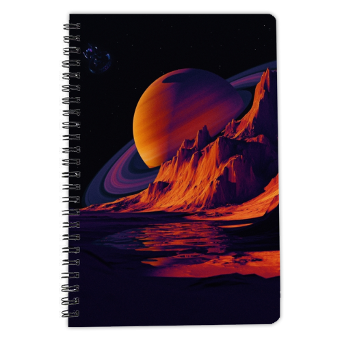 Saturn Seen From Mars - personalised A4, A5, A6 notebook by taudalpoi