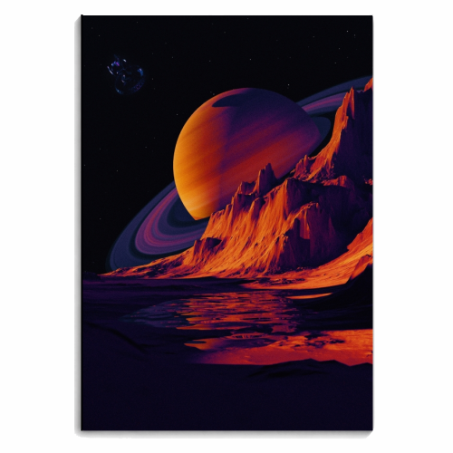 Saturn Seen From Mars - personalised A4, A5, A6 notebook by taudalpoi