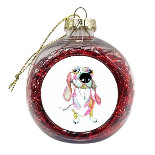 Sausage Dawg - xmas bauble by Casey Rogers