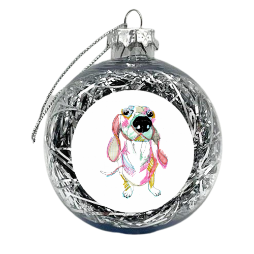 Sausage Dawg - xmas bauble by Casey Rogers