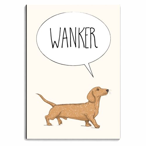 Sausage Wanker - personalised A4, A5, A6 notebook by Adam Regester