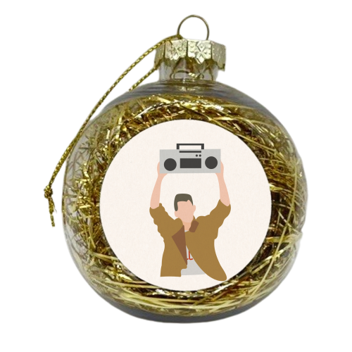 Say Anything Boombox Fan Art - xmas bauble by Move Studio