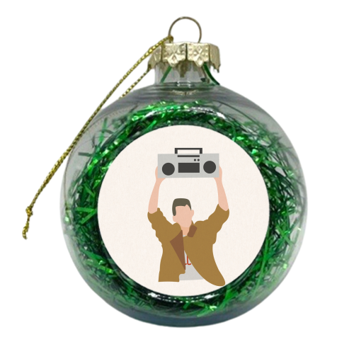 Say Anything Boombox Fan Art - xmas bauble by Move Studio