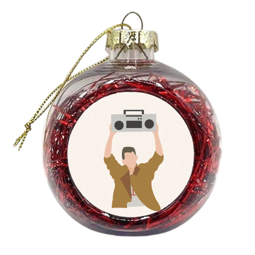 Say Anything Boombox Fan Art - xmas bauble by Move Studio