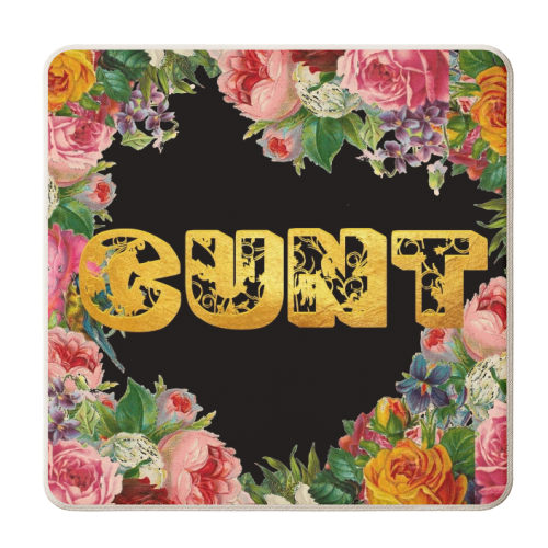 Say It With Flowers - personalised beer coaster by Wallace Elizabeth