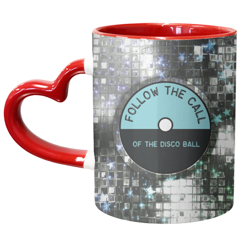 Say it with Vinyl Disco - Silver - unique mug by Luxe and Loco