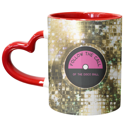 Say It with Vinyl: I Came To Disco - Gold - unique mug by Luxe and Loco