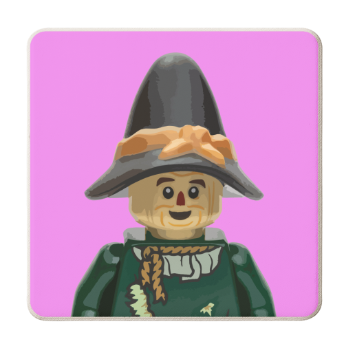 Scarecrow - personalised beer coaster by David Bond