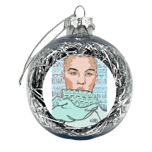 Scarfboy - xmas bauble by Haizea Sayar