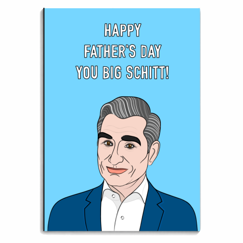 Schitt Father's Day Greeting - personalised A4, A5, A6 notebook by Adam Regester