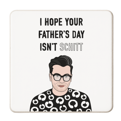 Schitt Father's Day - personalised beer coaster by Adam Regester