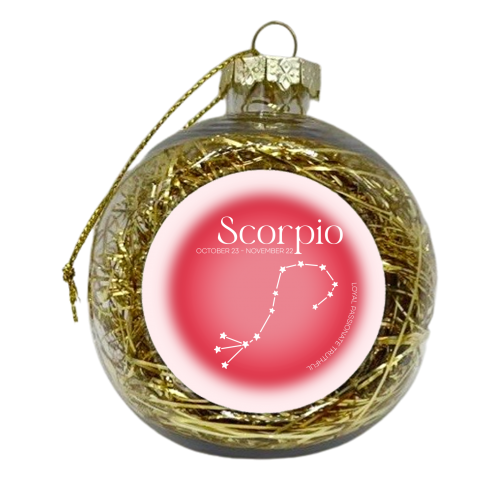 Scorpio - xmas bauble by Pink and Pip
