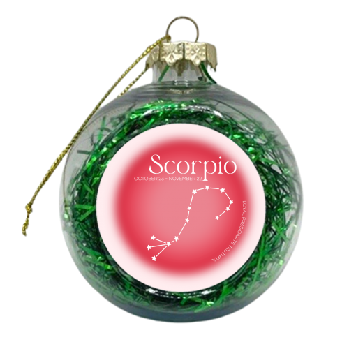 Scorpio - xmas bauble by Pink and Pip