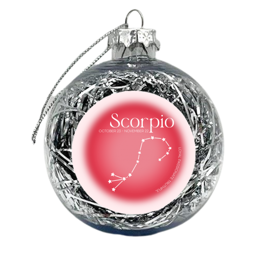 Scorpio - xmas bauble by Pink and Pip