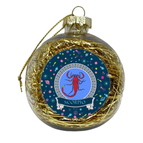 Scorpio - xmas bauble by Wallace Elizabeth