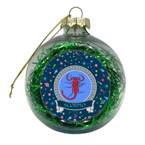Scorpio - xmas bauble by Wallace Elizabeth
