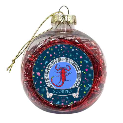 Scorpio - xmas bauble by Wallace Elizabeth