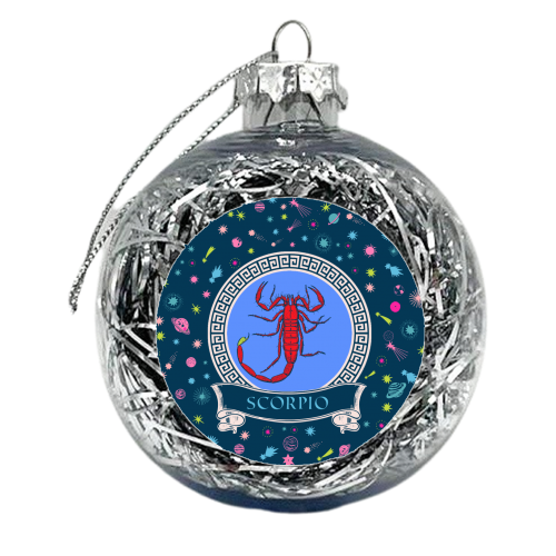 Scorpio - xmas bauble by Wallace Elizabeth