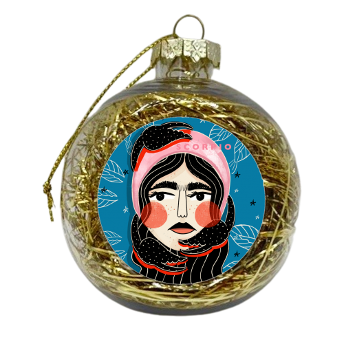 SCORPIO GIRL - xmas bauble by Nichola Cowdery