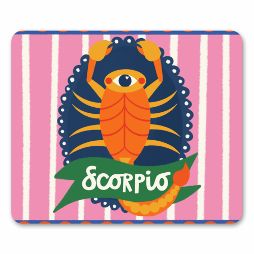 Scorpio Star Sign Design - mouse mat by AbiGoLucky