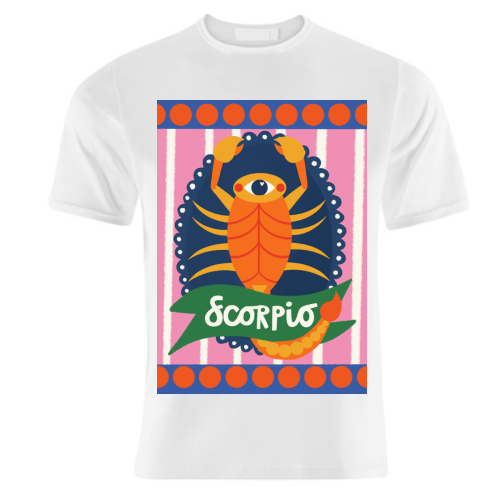Scorpio Star Sign Design - unique t shirt by AbiGoLucky