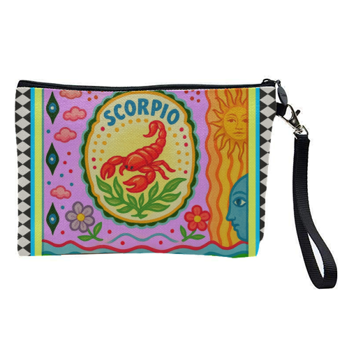 Scorpio star sign - pretty makeup bag by Wallace Elizabeth